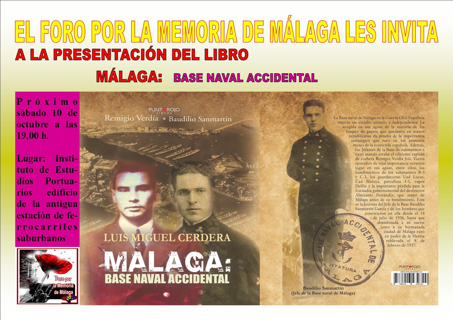 Presentación del libro Málaga:base naval accidental